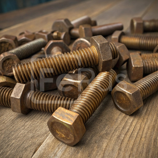 Болт бронзовый М20 шаг резьбы 2,5 мм БрАМц9-2 ГОСТ 1759.0-87