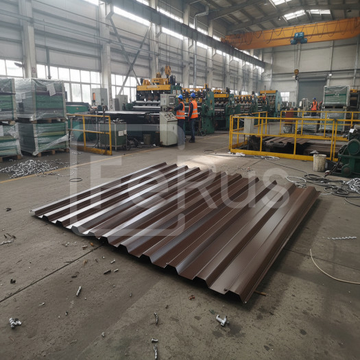 Профнастил НС44 полиуретановый глянцовый (Zn200-275) 0,5х1000х1200 мм, NL 807